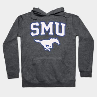 SMU Blue Logo & White Peruna Hoodie